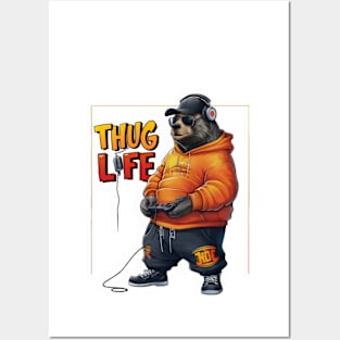 Hip-Hop Bear: THUG Life Style" - Rapper, Gangster Posters and Art